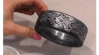 Декупаж мастер-класс №8 как сделать браслет ручной работы подарок женщине имитация старого серебра