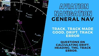 CPL/ATPL General navigation|TRACK, HEADING, TRACK MADE GOOD, DRIFT, TRACK ERROR|Important questions😎