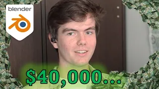 This 18 Year Old Made $40,000 With Blender (Full Interview)