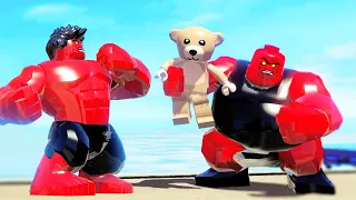 LEGO Red Hulk EPIC BATTLE ! in LEGO Videogames