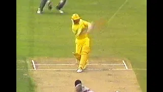 Bye bye Malcolm! David Boon dispatches Malcolm Marshall for six during an  ODI at the SCG 1988/89