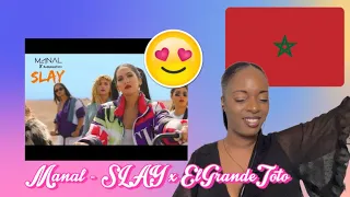 1st time hearing Manal - SLAY x ElGrandeToto (Official Music Video) Reaction 🇲🇦🇬🇧🔥