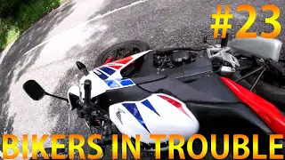 BIKERS IN TROUBLE! - MOTORCYCLE CRASHES AND SAVES - BEST AND BRUTAL MOTORCYCLE CRASHES - 2020 |#23|