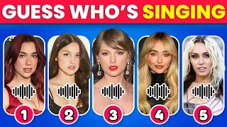 Guess WHO'S SINGING 💃🏼 Female Singers Edition 🎶 Taylor Swift, Billie Eilish, Olivia Rodrigo, Rihanna