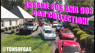 The Most Insane 80's and 90's Car Collection!! @Tonsofgas