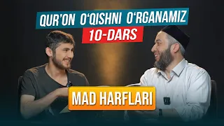 Qur'on oʻqishni oʻrganamiz | Muallimi soniy | 10-dars | Mad harflari | @REGISTONTV