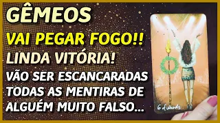 GÊMEOS ♊️ // VAI PEGAR FOGO! ⚡🔥😱- VÃO SER ESCANCARADAS TODAS AS MENTIRAS DE ALGUÉM!⚡😈