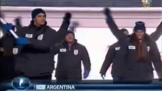 Team Argentina Sochi Olympics Games Entrance