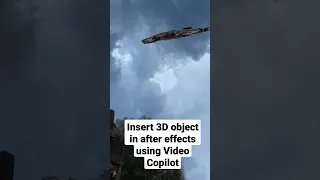 insert a 3D object in video using After Effects and Video Copilot | VFX