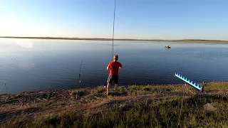 Рыбалка в Караганде! Карбышевка!Карп,карась окунь!