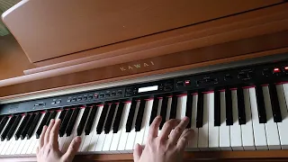 В синем море, в белой пене ... - мультфильм, 1984 г. - piano cover