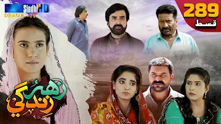 Zahar Zindagi - Ep 289 | Sindh TV Soap Serial | SindhTVHD Drama