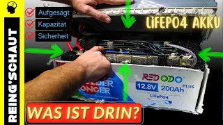 REDODO LiFePO4 Akku zerlegt | 12V / 200 Ah | Test