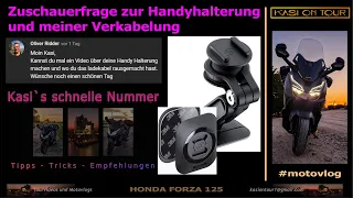 Tipps 08 / Universal Handyhalterung SP Conect und meine Verkabelung an der Forza