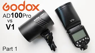 Godox Ad100 vs. V1 - An Introduction Comparing these two Amazing Lights
