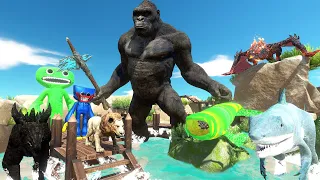 Fps avatar Finding and Hunting King Kong, Green Bloop, Dinosaurs - Animal Revolt Battle Simulator