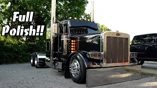 Junkyard Peterbilt 379 gets FULL POLISH JOB!!!! INSANE TRANSFORMATION!!!