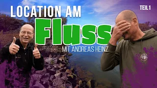 🎣⚠️ Location & Füttern am Fluss - mit Andreas Heinz | Dickenmittel | Karpfenangeln