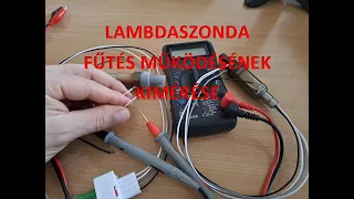 lambdaszonda fűtés kimérése