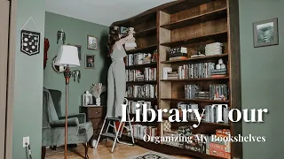 Home Library Tour | Bookshelf Organization