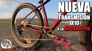 TRANSMISION NUEVA 1X10 a la MTB Specialized Rockhopper  de Noecillo