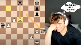 Chat laughs at Magnus, who impersonates to be Hikaru's arrows | Magnus Carlsen chess