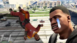 Franklin's tragic day begins again！In traffic at a speed of 9999999! - GTA5