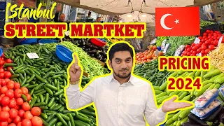 ISTANBUL WEEKLY LOCAL VEGETABLE MARKET | TURKIYE STREET VEGETABLES PRICES IN 2024