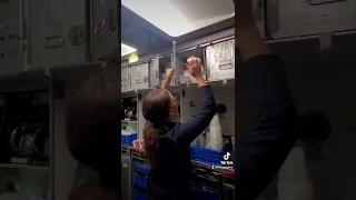 Flight Attendant Galley Setup