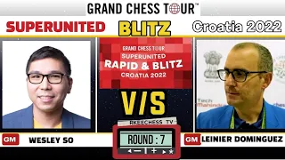 Dominguez is forced to give up his Queen,but not the game. || SuperUnited blitz 2022 || round 7 ||
