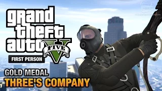 GTA 5 - Mission #24 - Three's Company [First Person Gold Medal Guide - PS4]