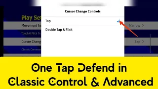 One Tap Defending Play Settings Explained (Classic Control and Touch And Flick Advanced)