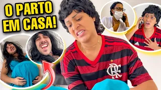 O PARTO DO NOSSO FILHO EM CASA! GRÁVIDO POR UM DIA! 😱 *novelinha*