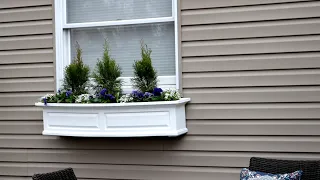 Planting Up Spring Color // Planting Up My Backyard Urns & Window Box Vlog