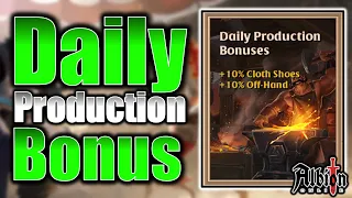 Albion Online Daily Production Bonus Explained | How To Make Silver | The Billionaire Project