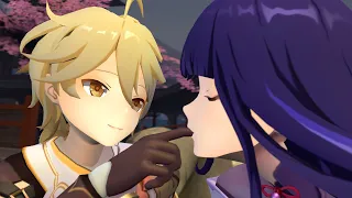Aether dating with Ei - Genshin Impact Animation