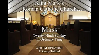 Twenty-Ninth Sunday In Ordinary Time | F. Corey Tufford