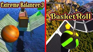 Extreme Balancer 3 vs BasketRoll🏀 Going Balls Gameplay Android iOS🔥