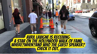 Avril Lavigne receiving a star on the Walk of Fame | Where When and Who the Guest Speaker is.