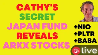 🔴CATHY'S SECRET JAPAN FUND REVEALS ARKX STOCKS!?  WHAT IS NEXT for #NIO #PLTR #BABA?