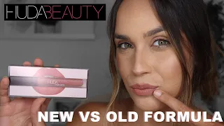 HUDA BEAUTY NEW MATTE LIQUID LIPSTICK | Comparing the new formula with the older one | Is it better?