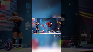 Lydia Valentin 75kg Spain 115kg Snatch 135kg Clean #shorts