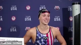 Katie Ledecky books ticket to Tokyo Olympics after winning 400m freestyle.