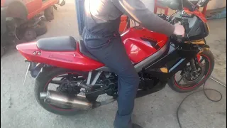 Kymco Quannon 125 fake Akrapovic soundcheck before and after