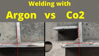 Mig welding with Argon and Co2 [ Etch Testing]