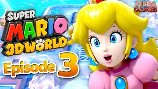 Super Mario 3D World Nintendo Switch Gameplay Walkthrough Part 3 - World 3 100%! Princess Peach!