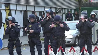 Massenfahrten Polizei Wien/Rapid Wien - Dinamo Zagreb