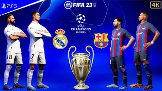 What If Ronaldo Neymar Messi Mbappe Play Together | Real Madrid vs Barcelona | PS5 | FIFA 23