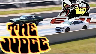 Dodge Charger Scat Pack vs 1970 Pontiac GTO Judge | Factory Stock Drag Race