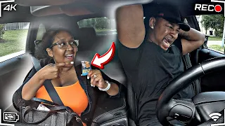 ITCHING POWDER PRANK ON MY HUSBAND WHILE HE DRIVE!! *BAD IDEA*